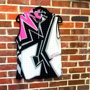 Jamie Sadock pink and grey shirt